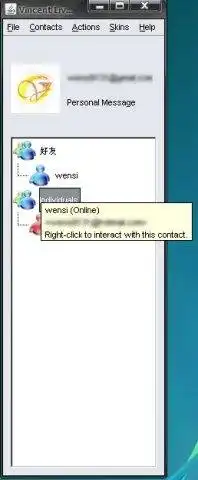 Web ツールまたは Web アプリ Vincent Live Messenger をダウンロード