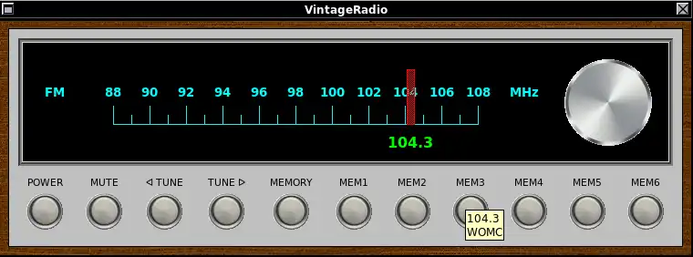 Загрузите веб-инструмент или веб-приложение VintageRadio