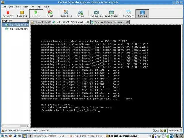 Descargue la herramienta web o la aplicación web Virtual Beowulf Cluster