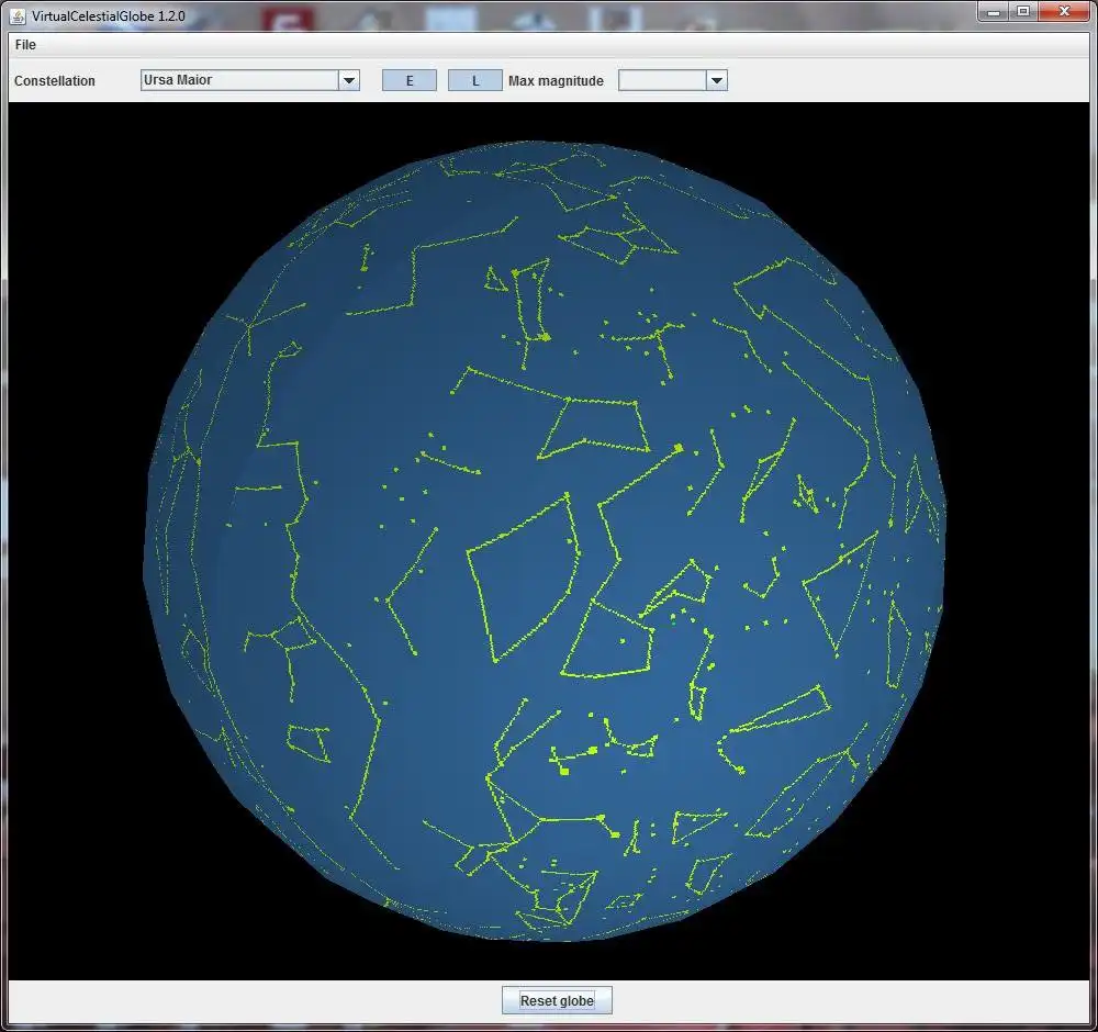 Téléchargez l'outil Web ou l'application Web VirtualCelestialGlobe pour l'exécuter en ligne sous Linux.