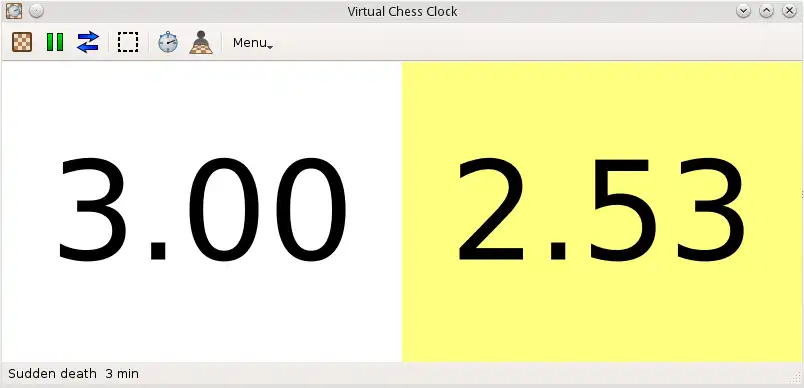 Téléchargez l'outil Web ou l'application Web Virtual Chess Clock pour l'exécuter sous Linux en ligne