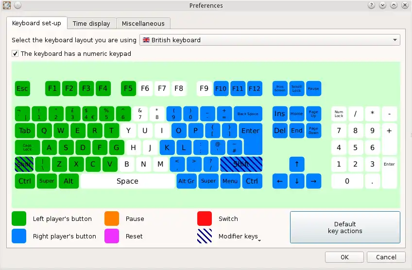 Download de webtool of web-app Virtuele schaakklok om online in Windows via Linux online te draaien