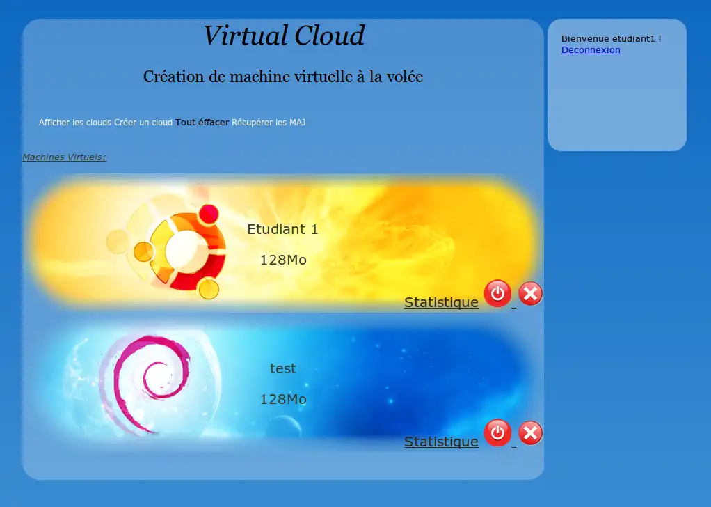 Scarica lo strumento web o l'app web Virtual Cloud