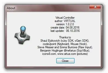 Download web tool or web app Virtual Controller