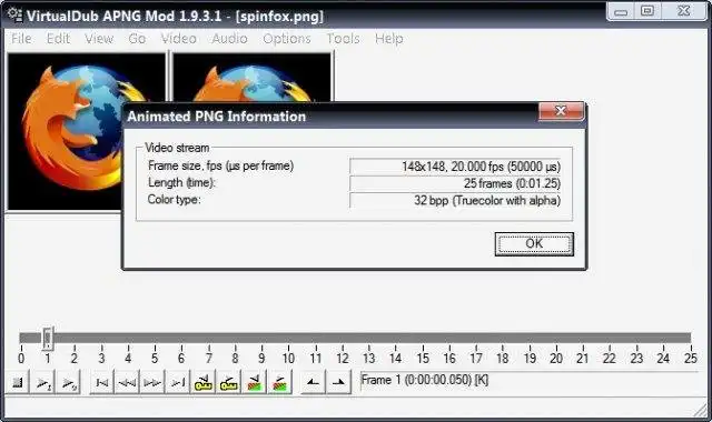 Download web tool or web app VirtualDub APNG Mod