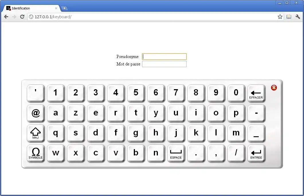 Mag-download ng web tool o web app Virtual Keyboard PHP (libre)