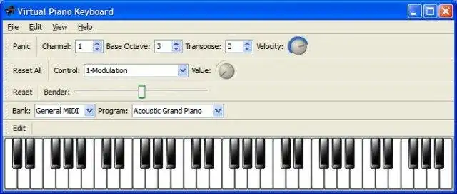 Unduh alat web atau aplikasi web Virtual MIDI Piano Keyboard