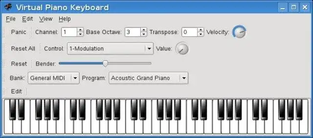 Laden Sie das Web-Tool oder die Web-App herunter Virtual MIDI Piano Keyboard