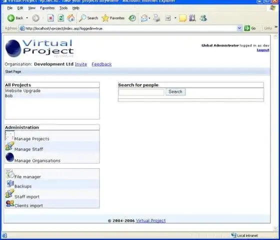 Download webtool of webapp Virtueel Project - Projectmanagement