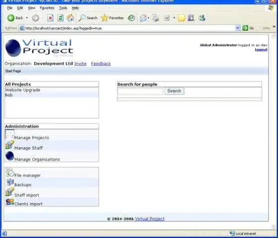 Scarica lo strumento web o l'app web Virtual Project - Project Management