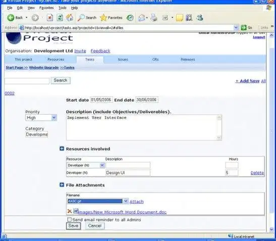 Download webtool of webapp Virtueel Project - Projectmanagement