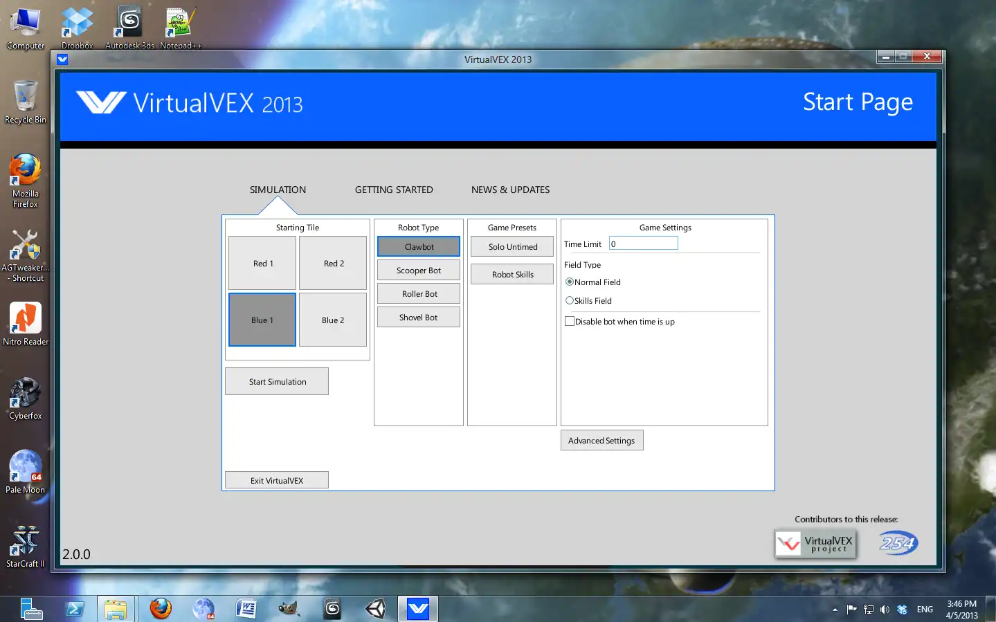 Download web tool or web app VirtualVEX to run in Windows online over Linux online