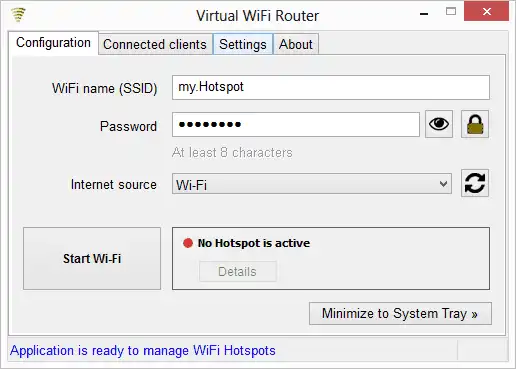 Télécharger l'outil Web ou l'application Web WiFi virtuel