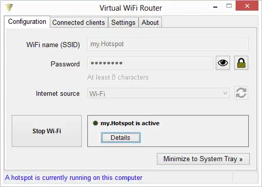 Télécharger l'outil Web ou l'application Web WiFi virtuel