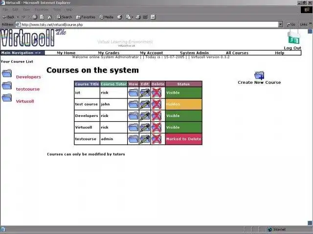 Scarica lo strumento web o l'app web Virtucoll Virtual Learning Environment