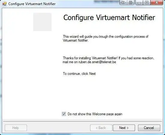 Scarica lo strumento web o l'app web Virtuemart Notifier