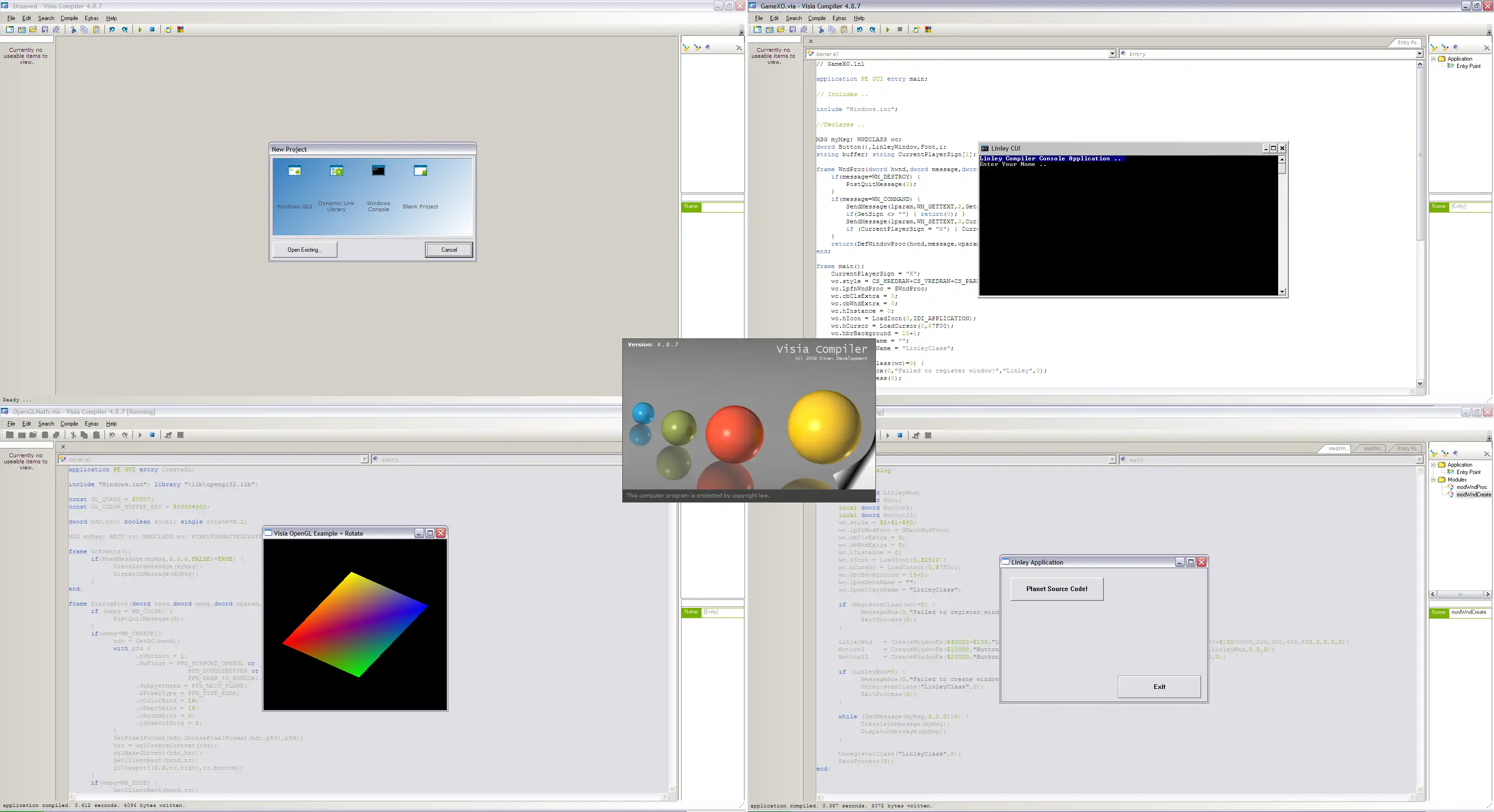 Download web tool or web app Visia Compiler 4.8.7.1