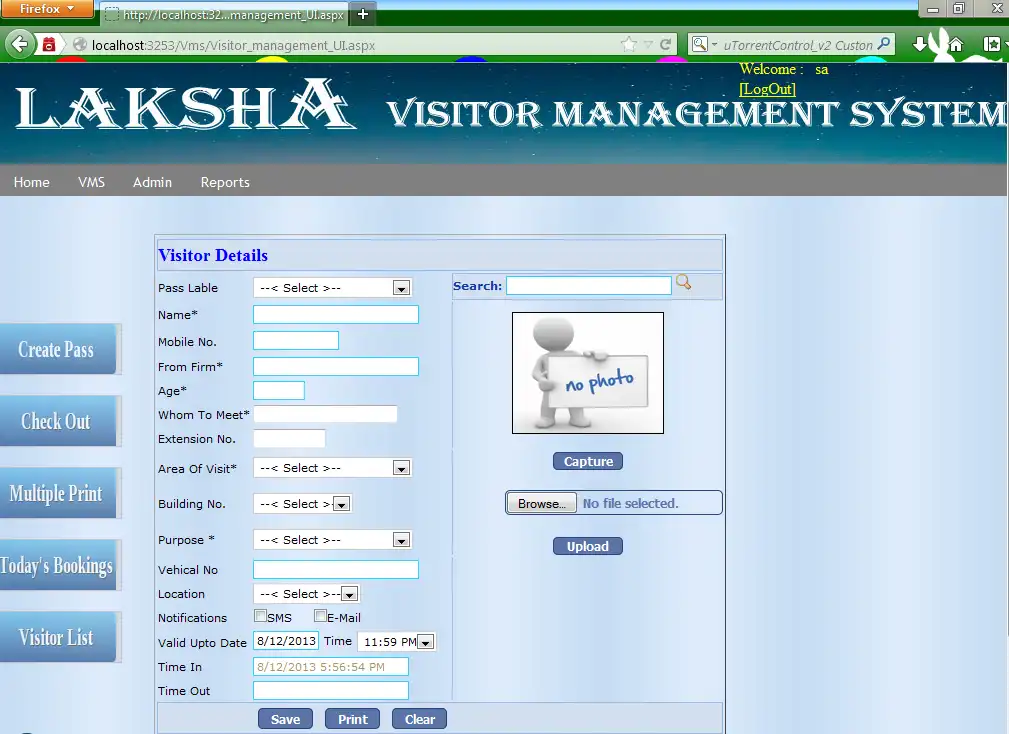 Descargar herramienta web o aplicación web Visitante, contratista, gestión de empleados