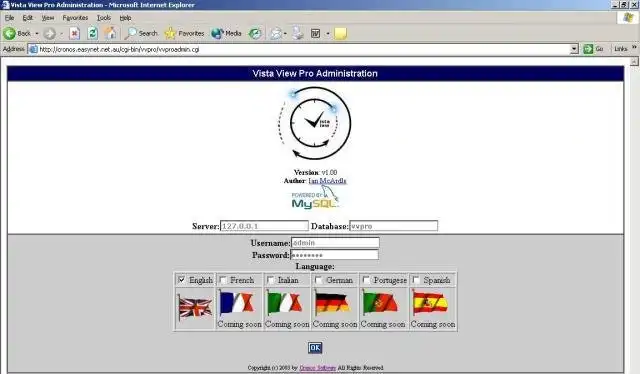 Download web tool or web app Vista View Pro