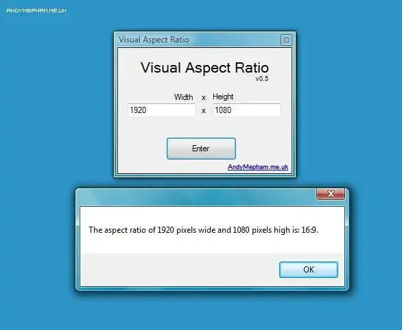 Download web tool or web app Visual Aspect Ratio