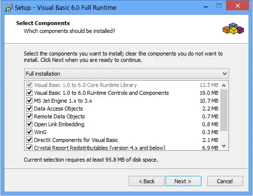 웹 도구 또는 웹 앱 Visual Basic 6.0 Runtime Plus 다운로드
