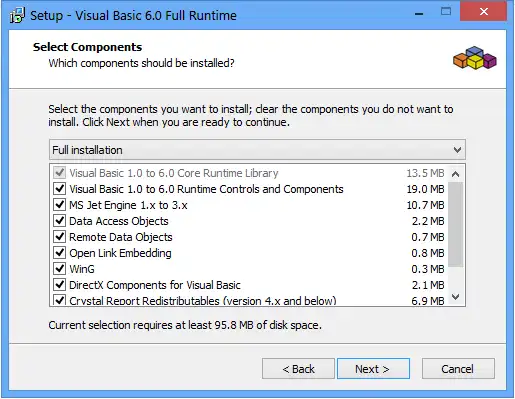 Scarica lo strumento Web o l'app Web Visual Basic 6.0 Runtime Plus