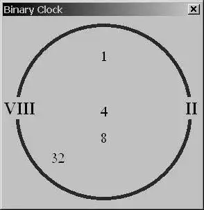 Scarica lo strumento Web o l'app Web Visual Binary Clock per l'esecuzione in Windows online su Linux online