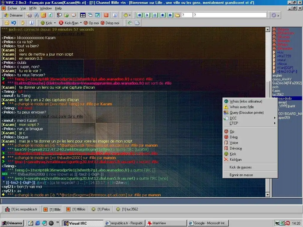 Download web tool or web app Visual IRC