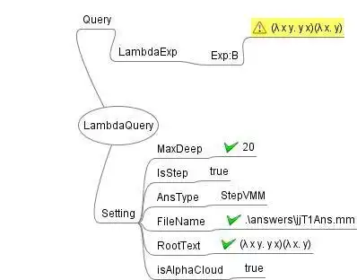 Téléchargez l'outil Web ou l'application Web Visual Lambda Calculator avec Mind Maps