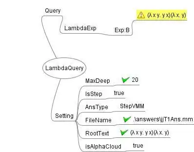 Muat turun alat web atau aplikasi web Kalkulator Visual Lambda dengan Peta Minda untuk dijalankan dalam Windows dalam talian melalui Linux dalam talian