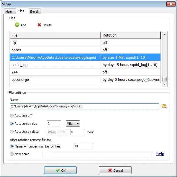 Download web tool or web app Visual Syslog Server for Windows