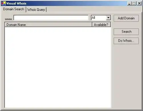 Download web tool or web app Visual WHOIS