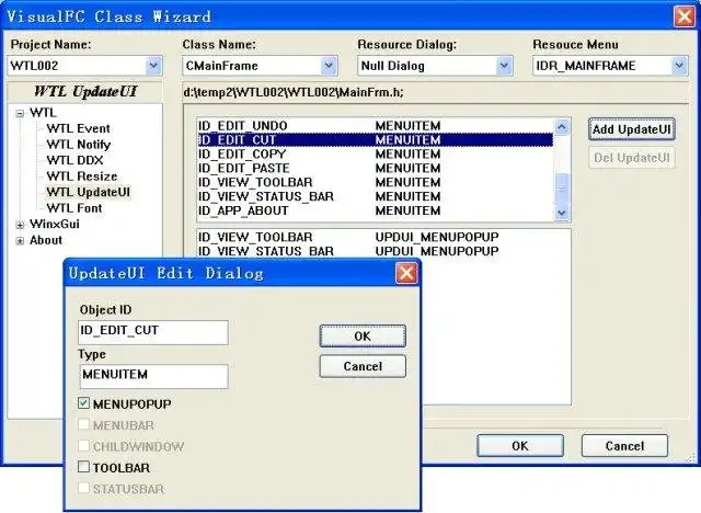 Download web tool or web app Visual WTL and WinxGui ClassWizard