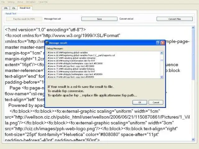 Scarica lo strumento web o l'app web Visual xsltproc Debugger