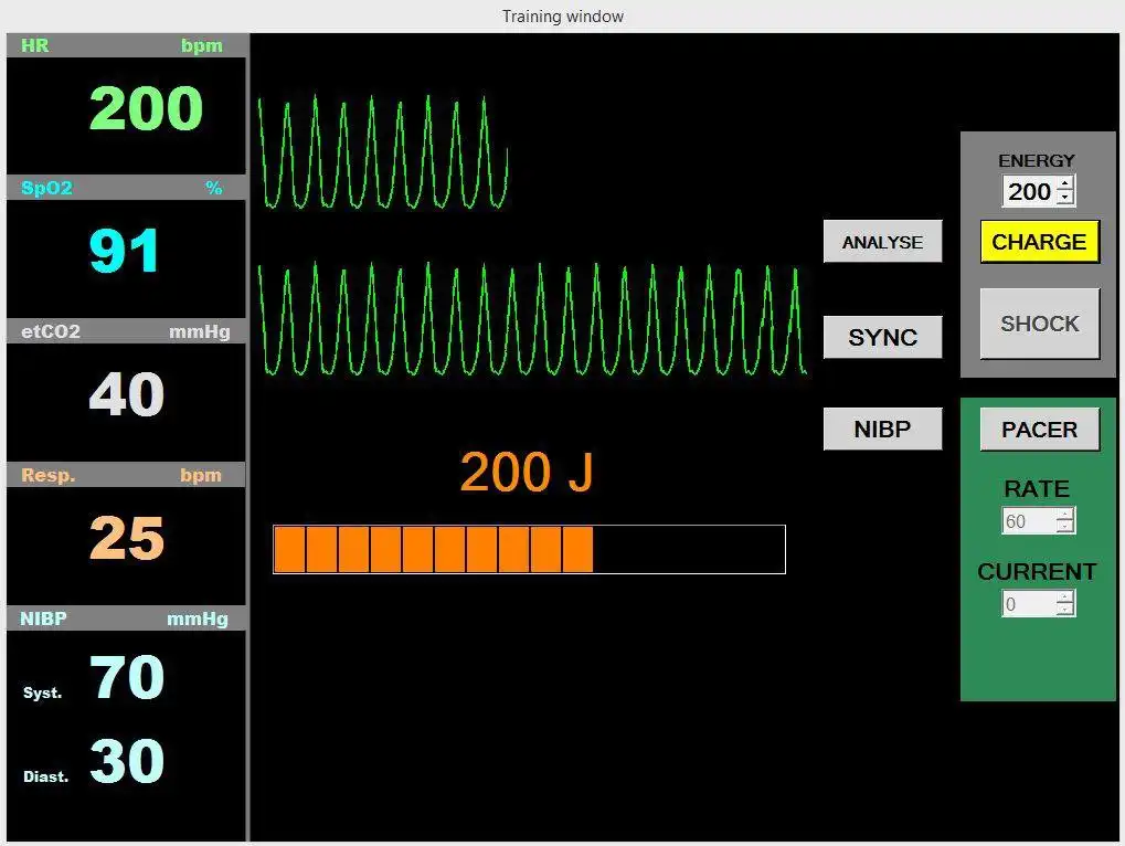 Download web tool or web app Vital Sign Simulator to run in Windows online over Linux online