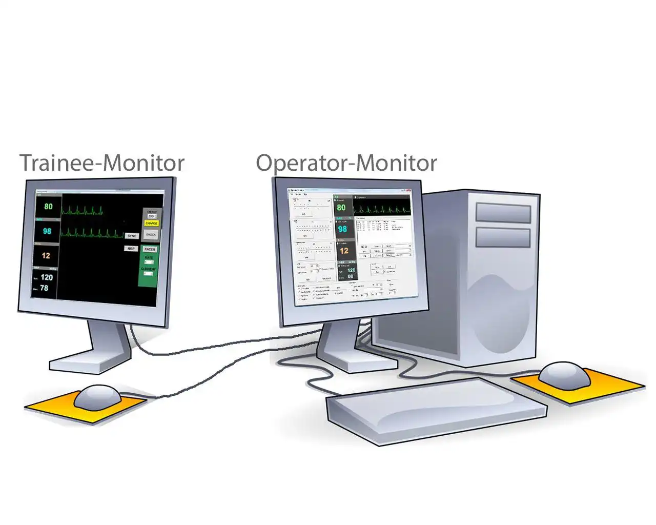 웹 도구 또는 웹 앱 Vital Sign Simulator를 다운로드하여 온라인에서 Linux를 통해 Windows에서 실행
