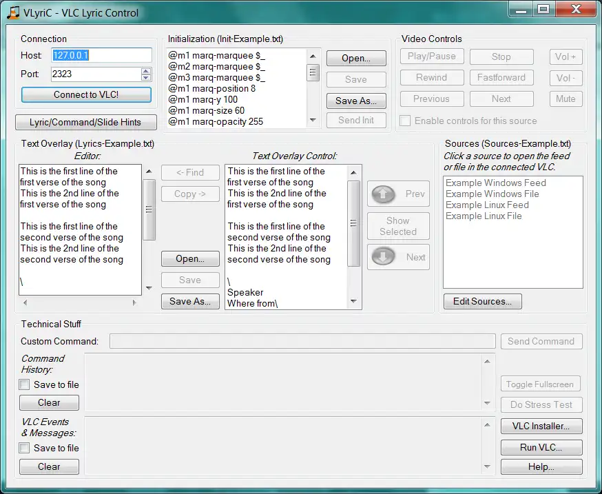 Download webtool of webapp VLC Lyric Control (VLyriC)