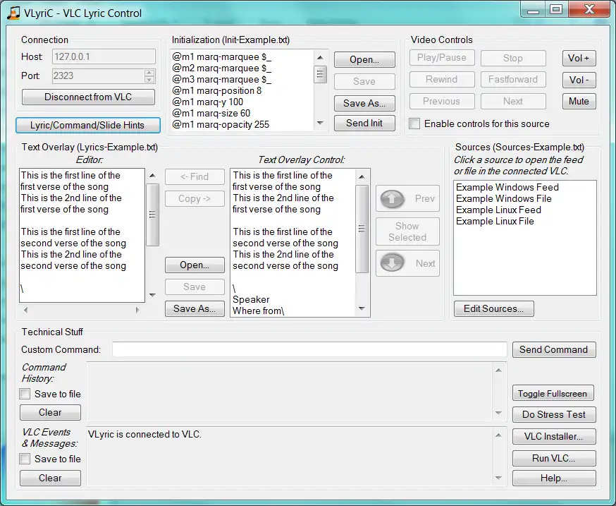 Download webtool of webapp VLC Lyric Control (VLyriC)