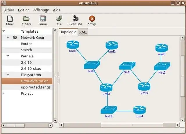 Download web tool or web app VNUML Graphical User Interface