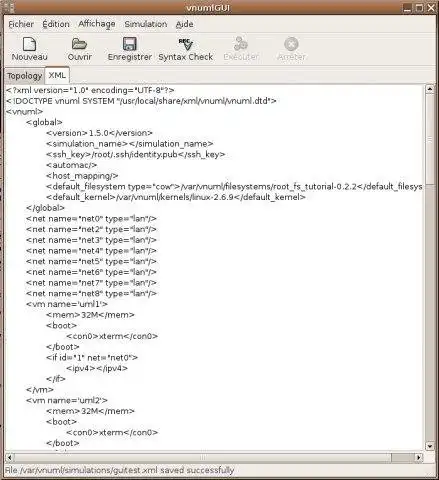 Scarica lo strumento web o l'app web VNUML Graphical User Interface