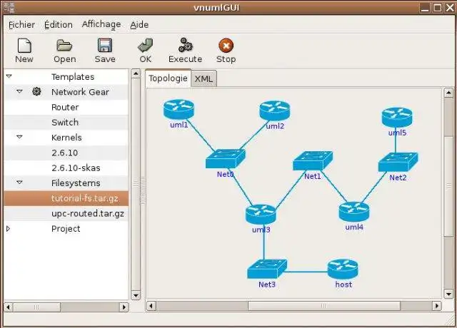 Download web tool or web app VNUML Graphical User Interface to run in Linux online