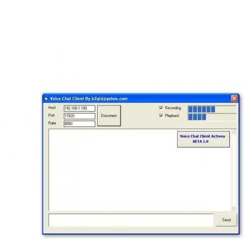 Download web tool or web app Voice Chat Activex