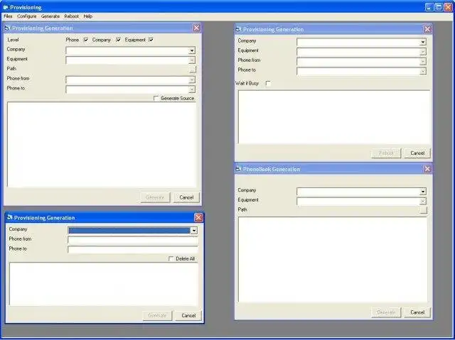 Download web tool or web app VOIP PROVISIONING GENERATOR