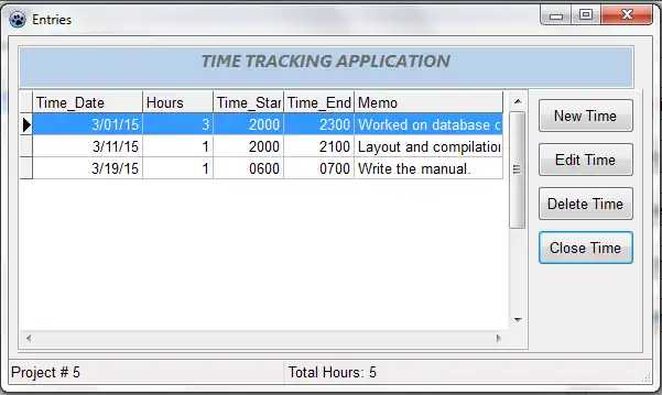 Download web tool or web app Volcano Time Tracking