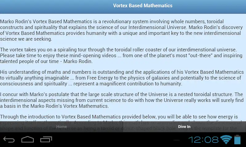 ابزار وب یا برنامه وب Vortex Based Mathematics را دانلود کنید