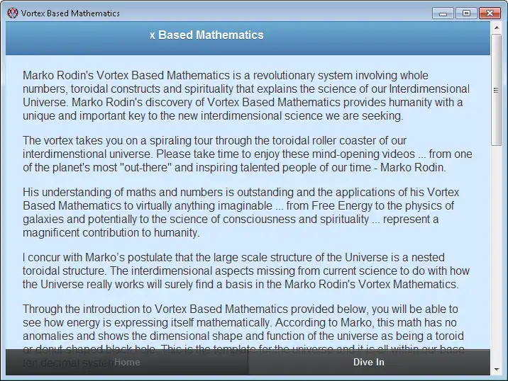Download web tool or web app Vortex Based Mathematics