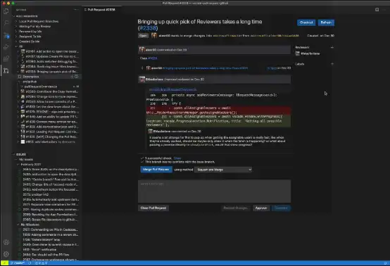 ابزار وب یا برنامه وب vscode-pull-request-github را دانلود کنید