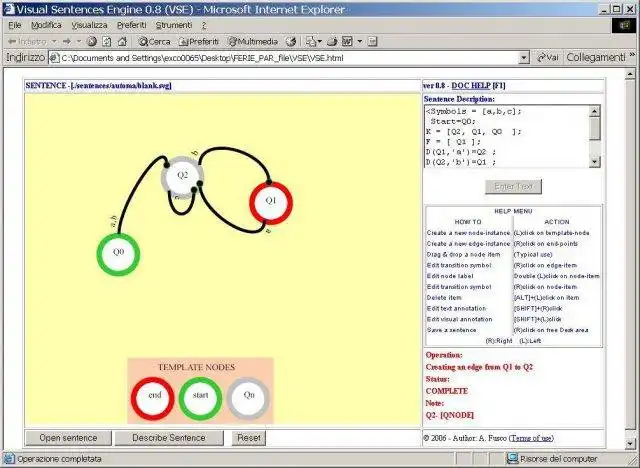 Scarica lo strumento Web o l'app Web VSE - Visual Sentences Engine per l'esecuzione in Windows online su Linux online