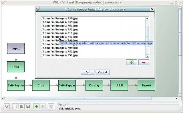 Laden Sie das Webtool oder die Web-App VSL: Virtual Steganographic Laboratory herunter