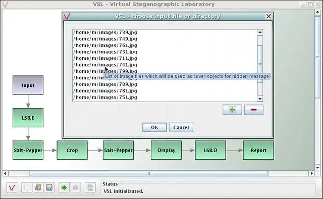 Baixe a ferramenta ou aplicativo da web VSL: Virtual Steganographic Laboratory